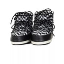 Icon Low Optical Print Ankle Boots - Black/White