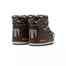 Icon Low Optical Print Ankle Boots - Brown/Sky Blue/Beige