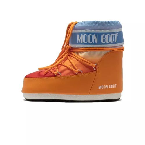Botines Icon Low con estampado de sol - Naranja/Azul cielo/Blanco