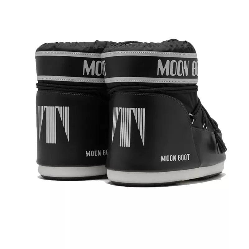Botines Icon Low Nylon - Negro/Blanco