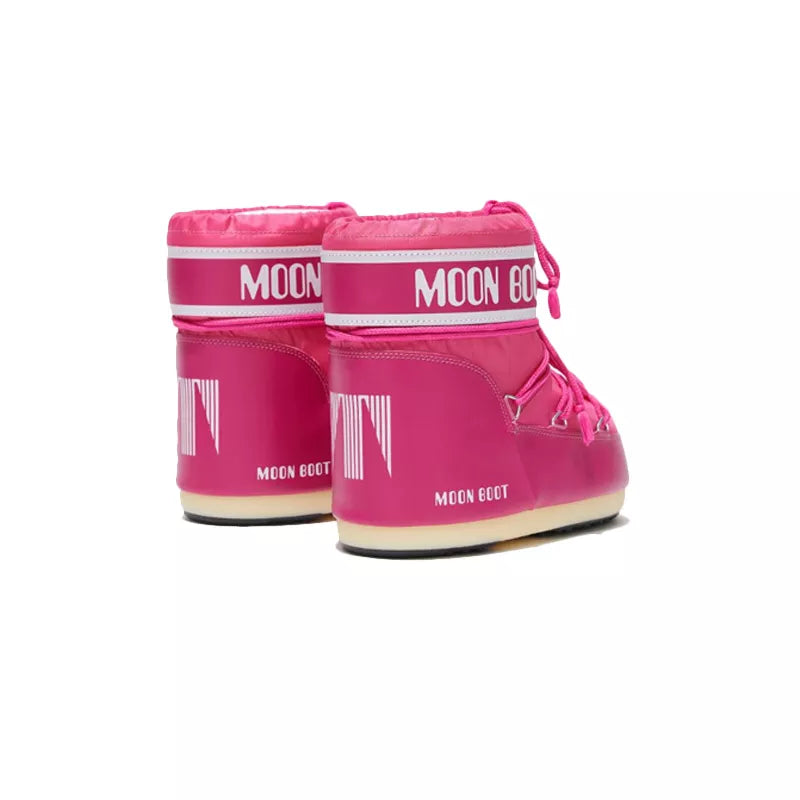 Bottines Icon Low Nylon - Fushia/Blanc