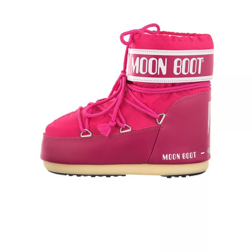 Bottines Icon Low Nylon - Fushia/Blanc