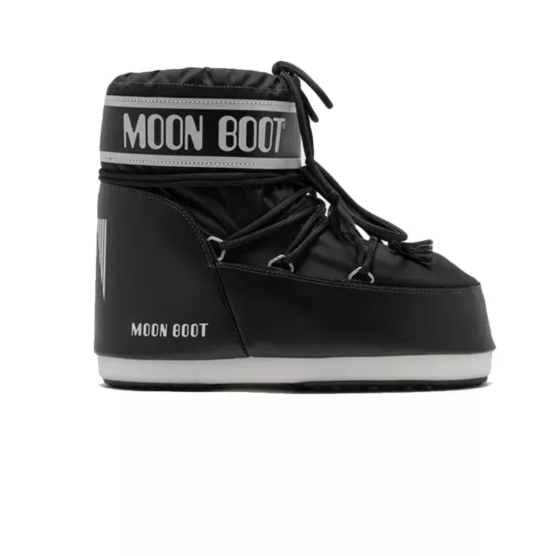 Botines Icon Low Nylon - Negro/Blanco