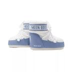 Botines Icon Low Nylon - Gris Azul/Blanco