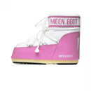 Icon Low Nylon Ankle Boots - White/Pink