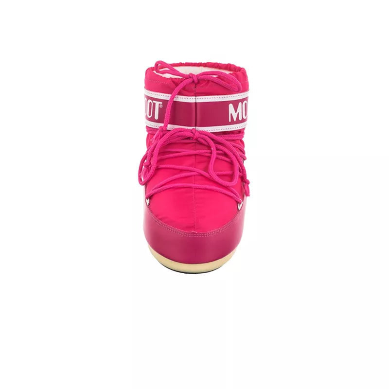 Moon Boot - Icon Low Nylon Ankle Boots - Fuchsia/White