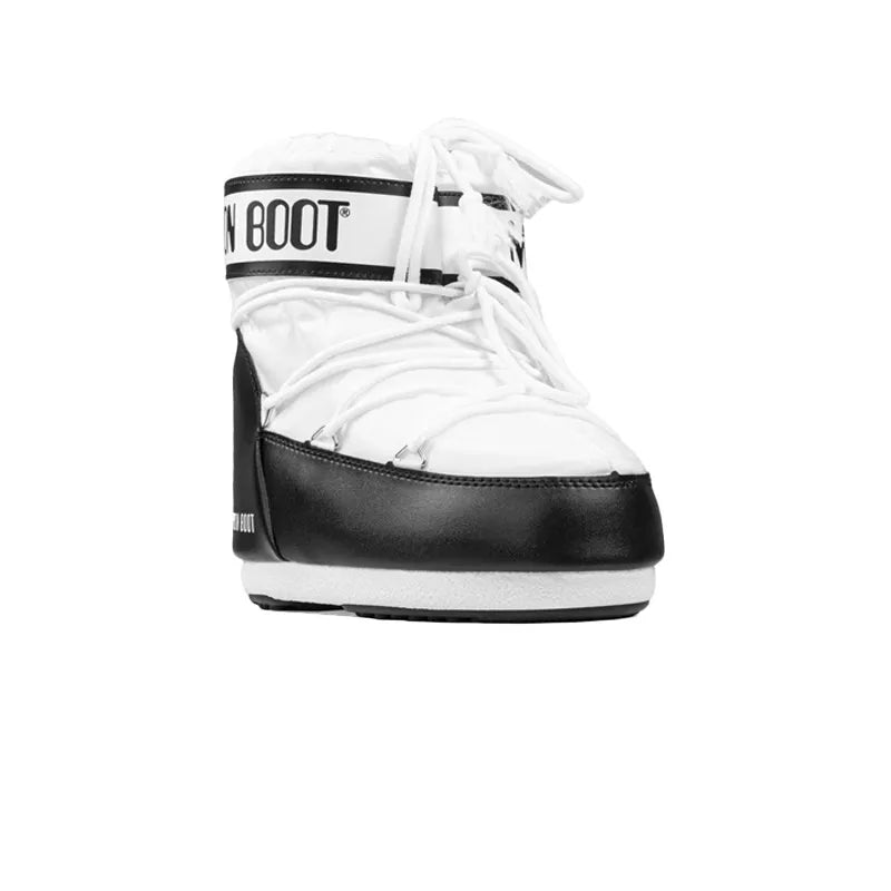 Bottines Icon Low Nylon - Blanc/Noir