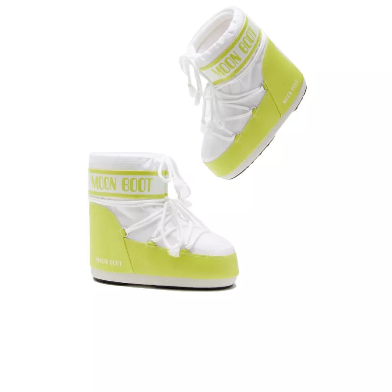 Bottines Icon Low Nylon - Blanc/Vert