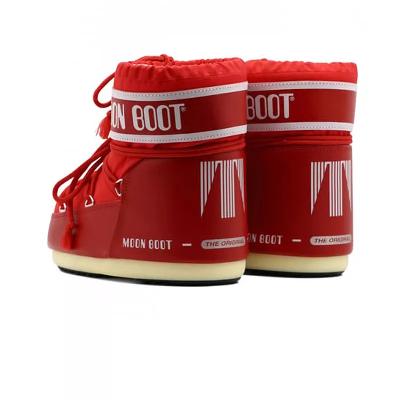 Bottines Icon Low Nylon - Rouge/ Blanc