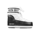 Icon Low Nylon Ankle Boots - White/Black