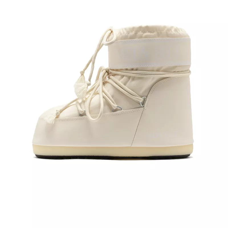 Moon Boot - Icon Low Nylon Ankle Boots - Beige/Gold