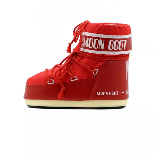 Bottines Icon Low Nylon - Rouge/ Blanc