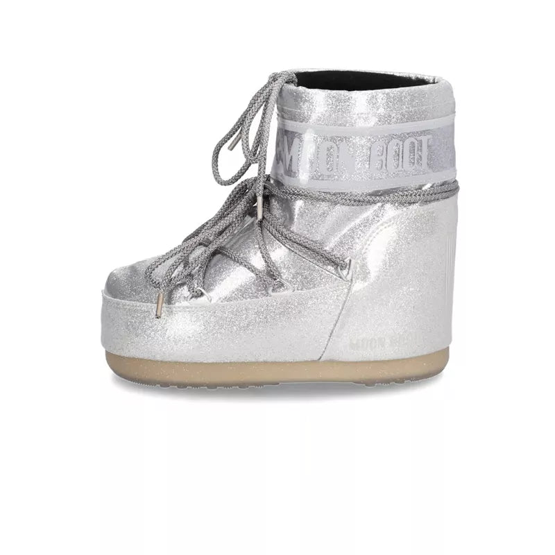 Moon Boot - Botines Icon Low Glitter - Plata/Gris