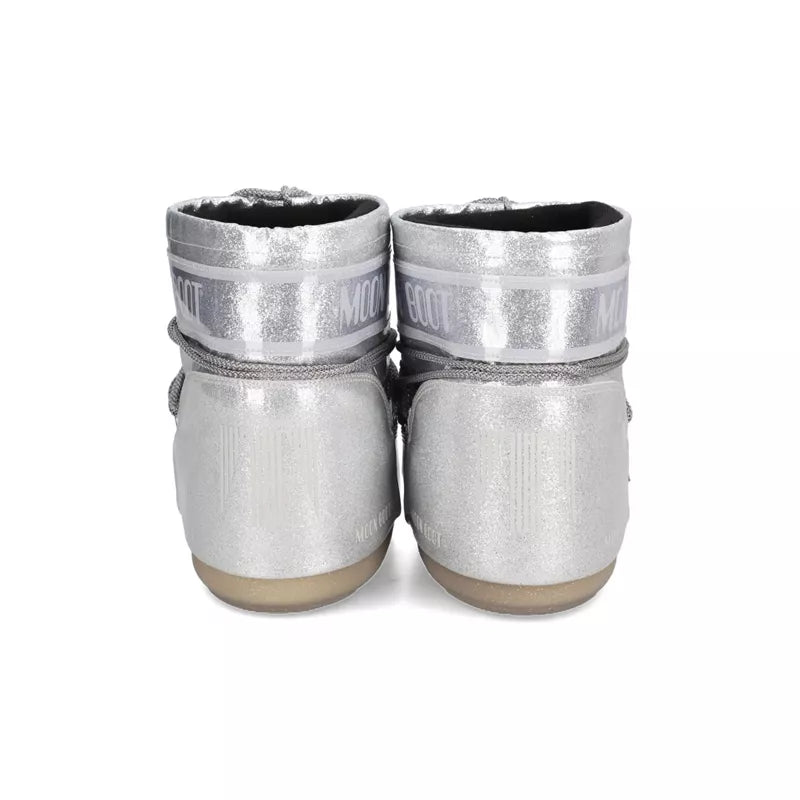 Moon Boot - Botines Icon Low Glitter - Plata/Gris