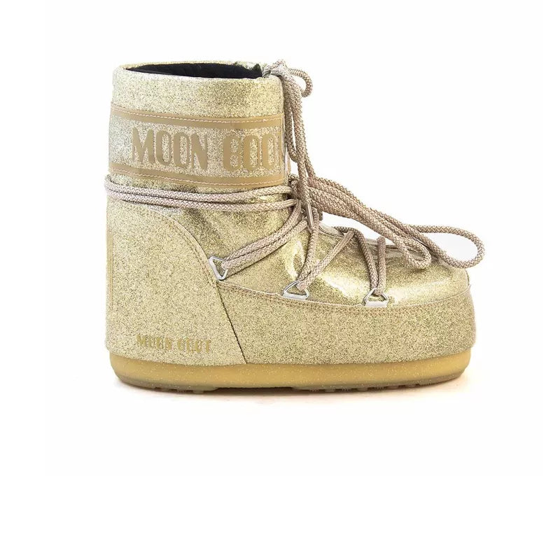 Botines Icon Low Paillettes - Gold/Marrón