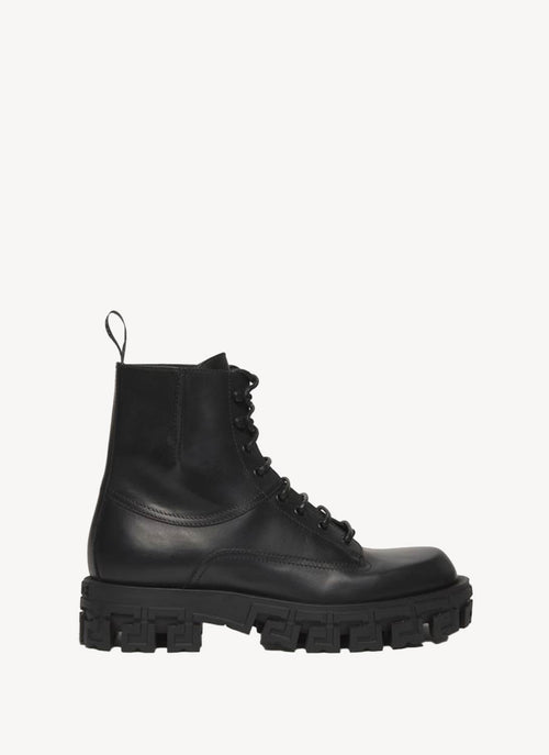 Versace - Bottines À Lacets - Black - Homme