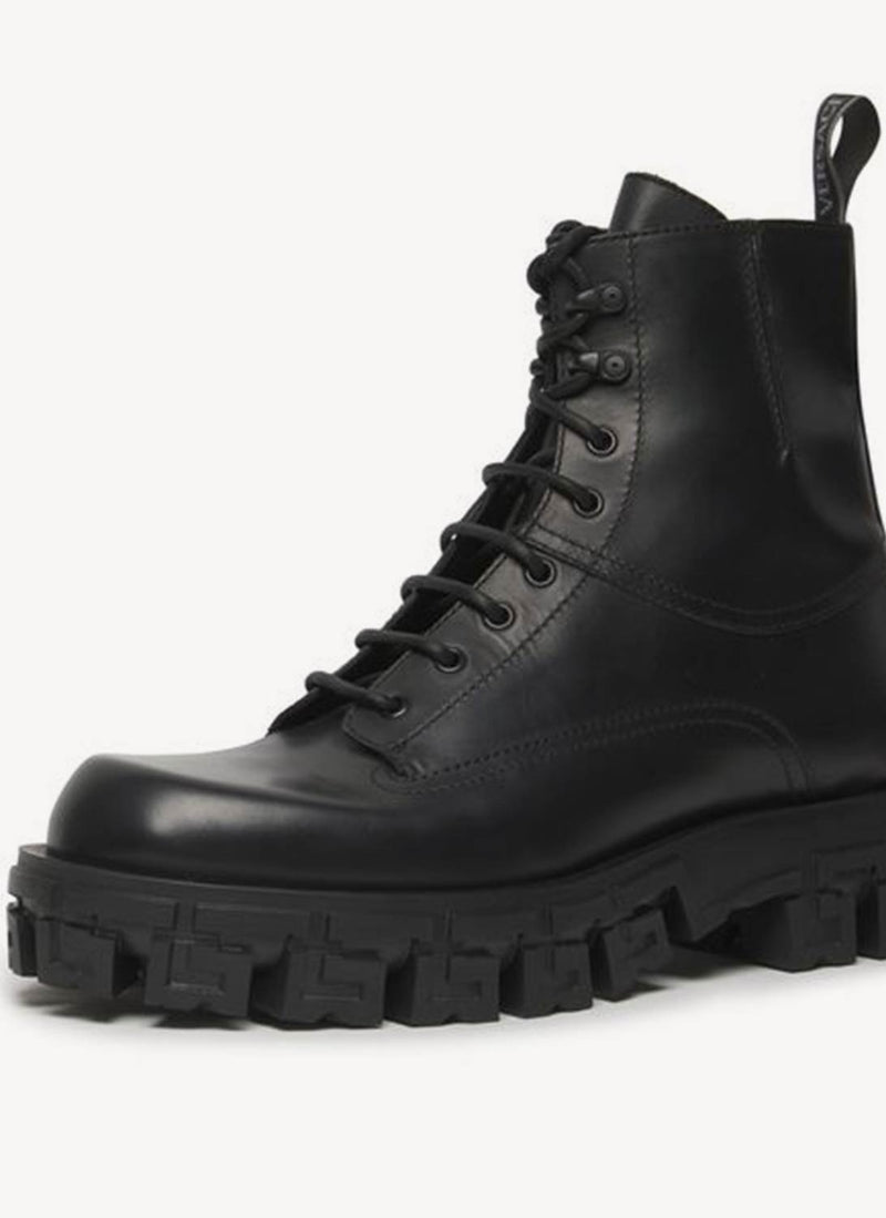 Versace - Bottines À Lacets - Black - Homme