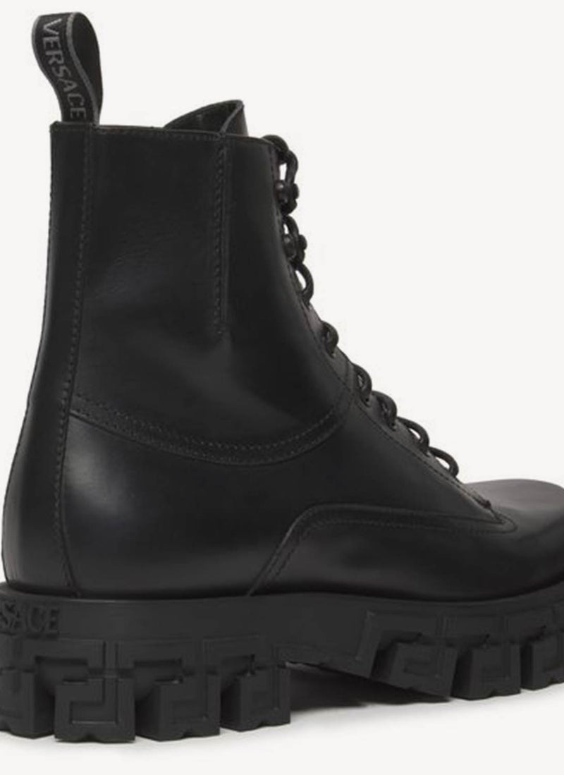 Versace - Bottines À Lacets - Black - Homme