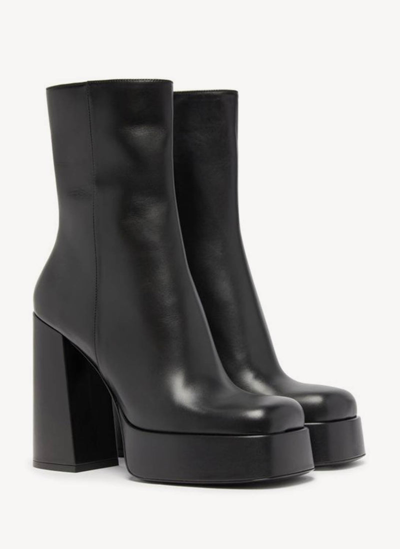 Versace - Bottines À Plateforme - Black - Femme