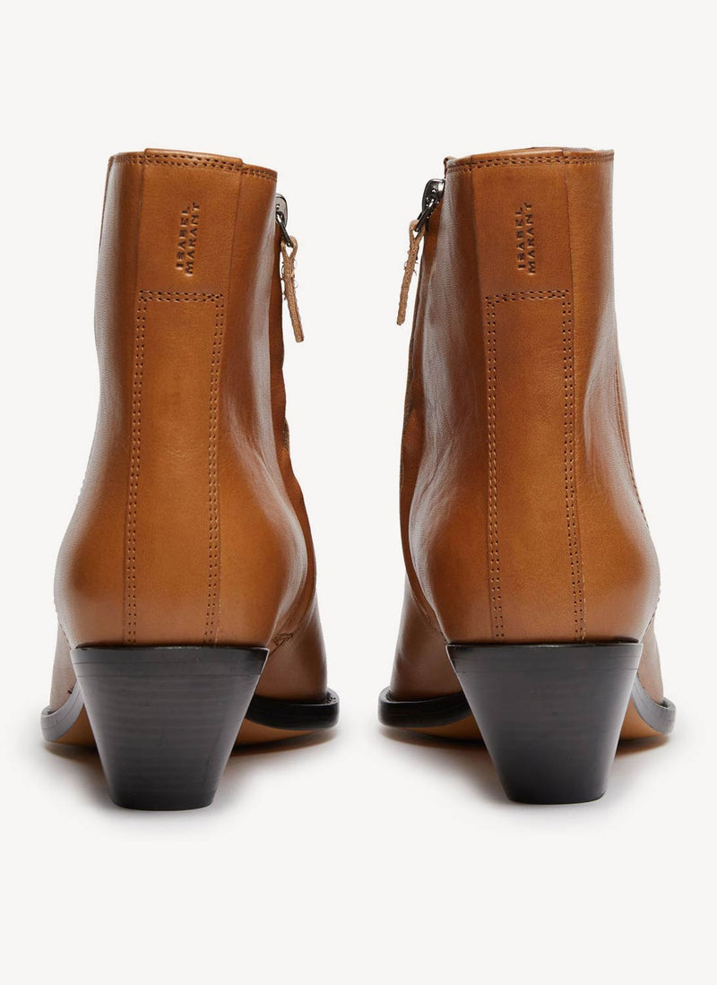 Isabel Marant - Bottines Adnae - Dark Brown - Femme - Imparfait