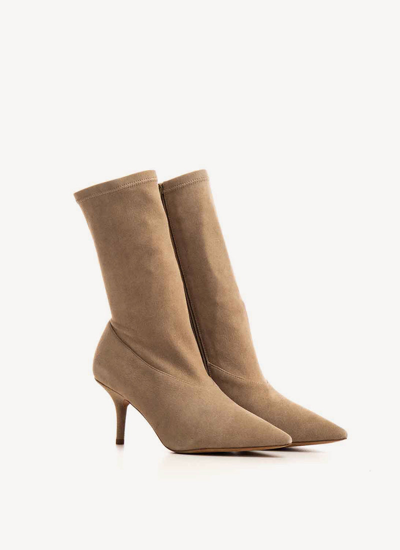 Yeezy - Bottines Ankle Suede - Beige - Femme