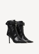 Alexander Mcqueen - Bottines Biker Slash - Black - Femme