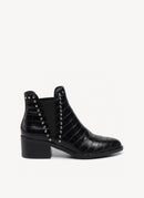 Steve Madden - Bottines Cade - Black Croco - Femme