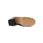 Bottines Chelsea Talon Cuir Camel - Femme