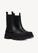 Ganni - Bottines Chelsea - Black - Femme