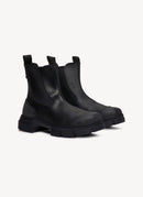 Ganni - Bottines City En Caoutchouc Recyclé - Black - Femme