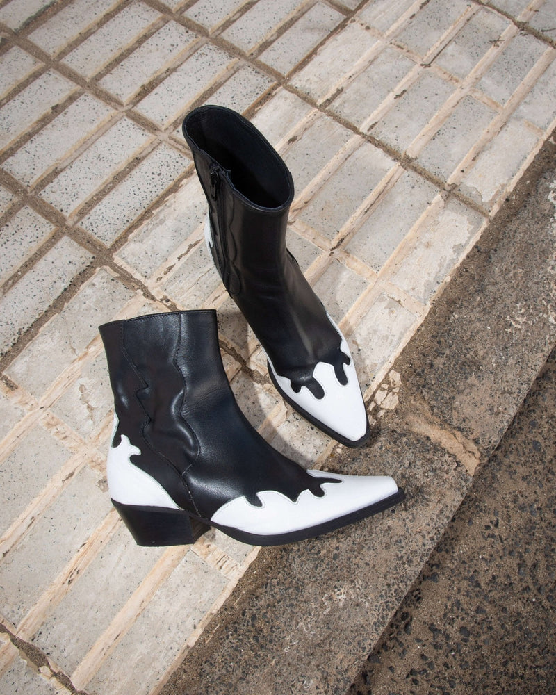 BOTTINES EAGLE NOIR BLANC - minelli.fr