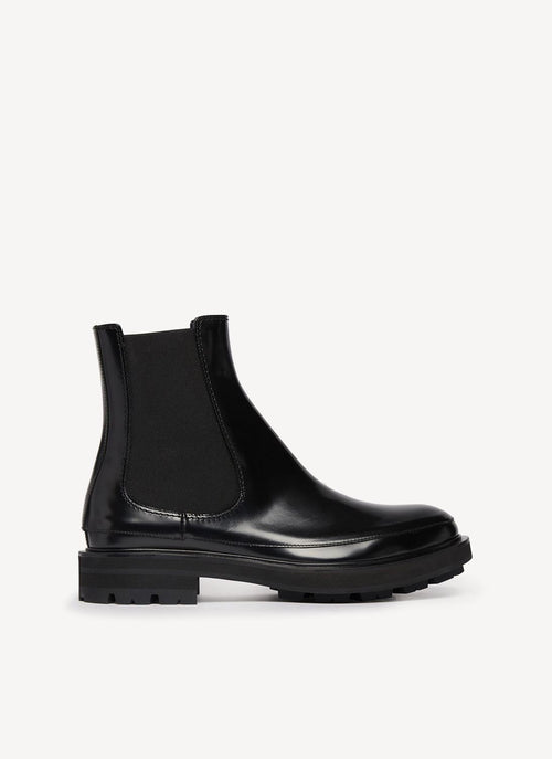 Alexander Mcqueen - Bottines En Cuir - Black - Homme