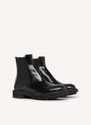 Alexander Mcqueen - Bottines En Cuir - Black - Homme