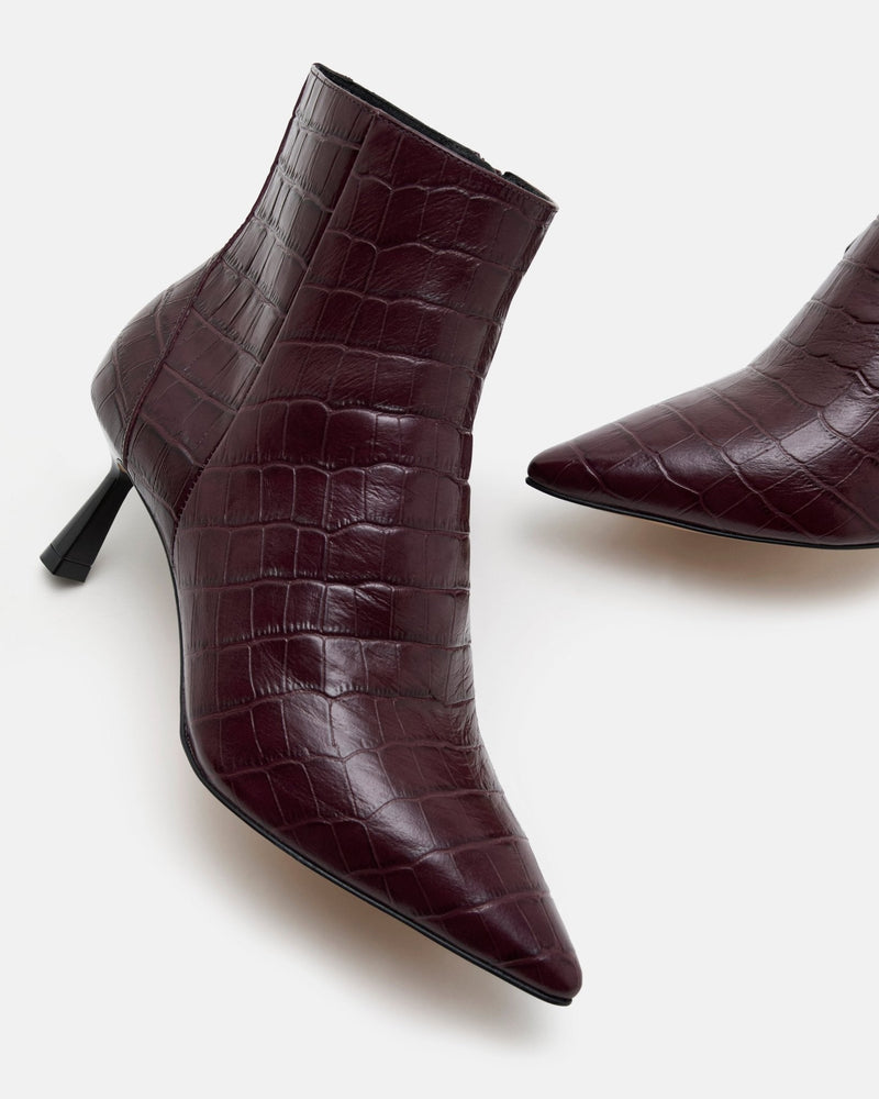 BOTTINES KOSHI/CROCO POURPRE - minelli.fr