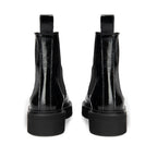 Anaki - Leeloo Ankle Boots - Crinkled Patent Black