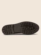 Bottines Plates À Lacet Cuir Léopard - Femme