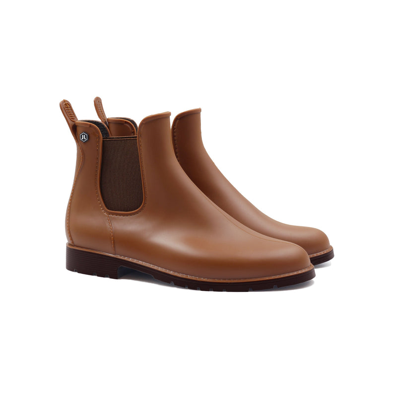 Bottines Pluie Camel - Femme