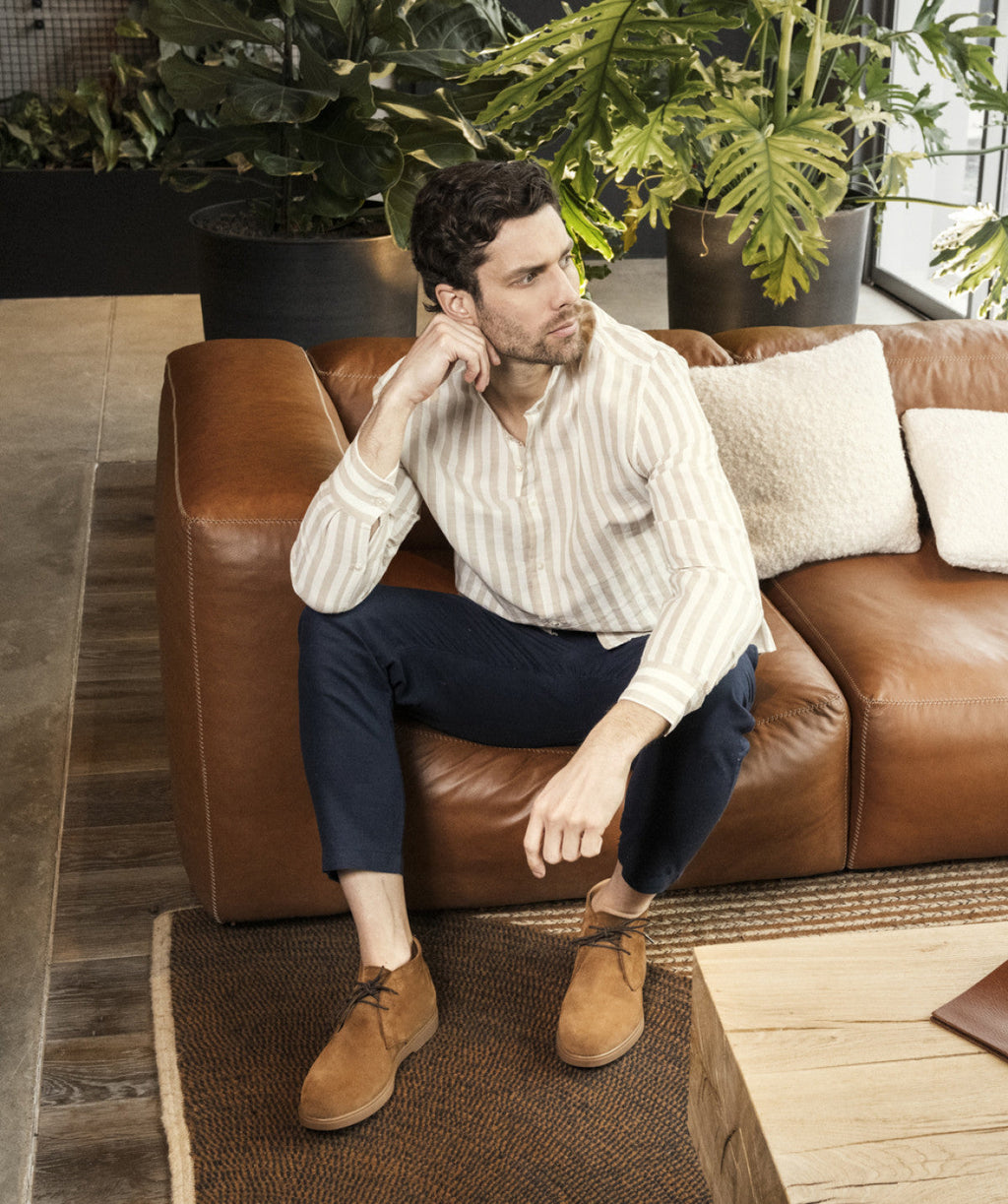 Bottines Sahara - Daim Camel