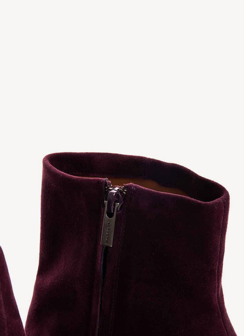 Clergerie - Bottines Suedee Keyla - Aubergine - Femme