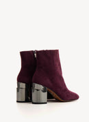 Clergerie - Bottines Suedee Keyla - Aubergine - Femme