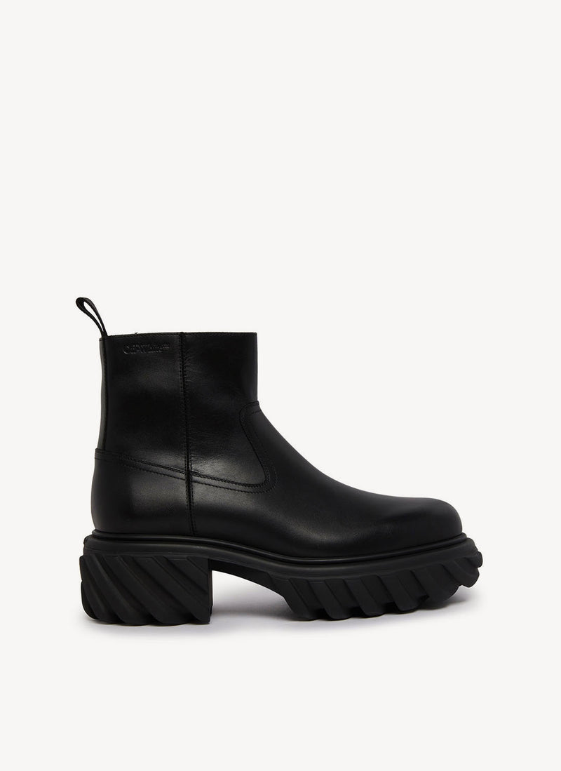 Off White - Bottines Tractor Motor - Black - Homme