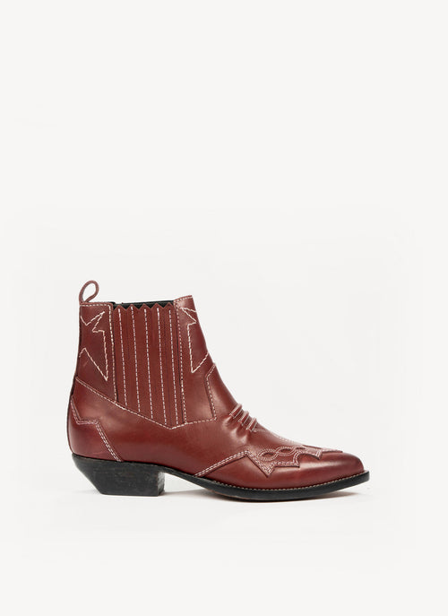 Roseanna - Bottines Tucson - Bordeaux - Femme - Imparfait