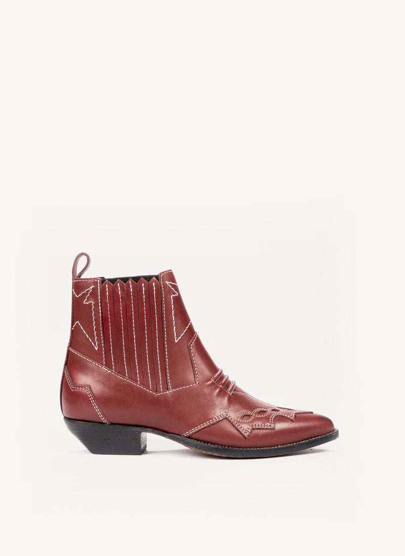 Roseanna - Bottines Tucson - Bordeaux - Femme - Imparfait