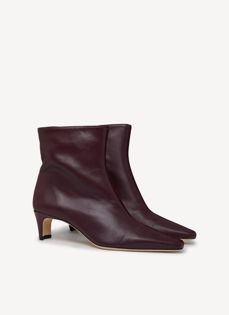 Staud - Bottines Wally - Burgundy - Femme