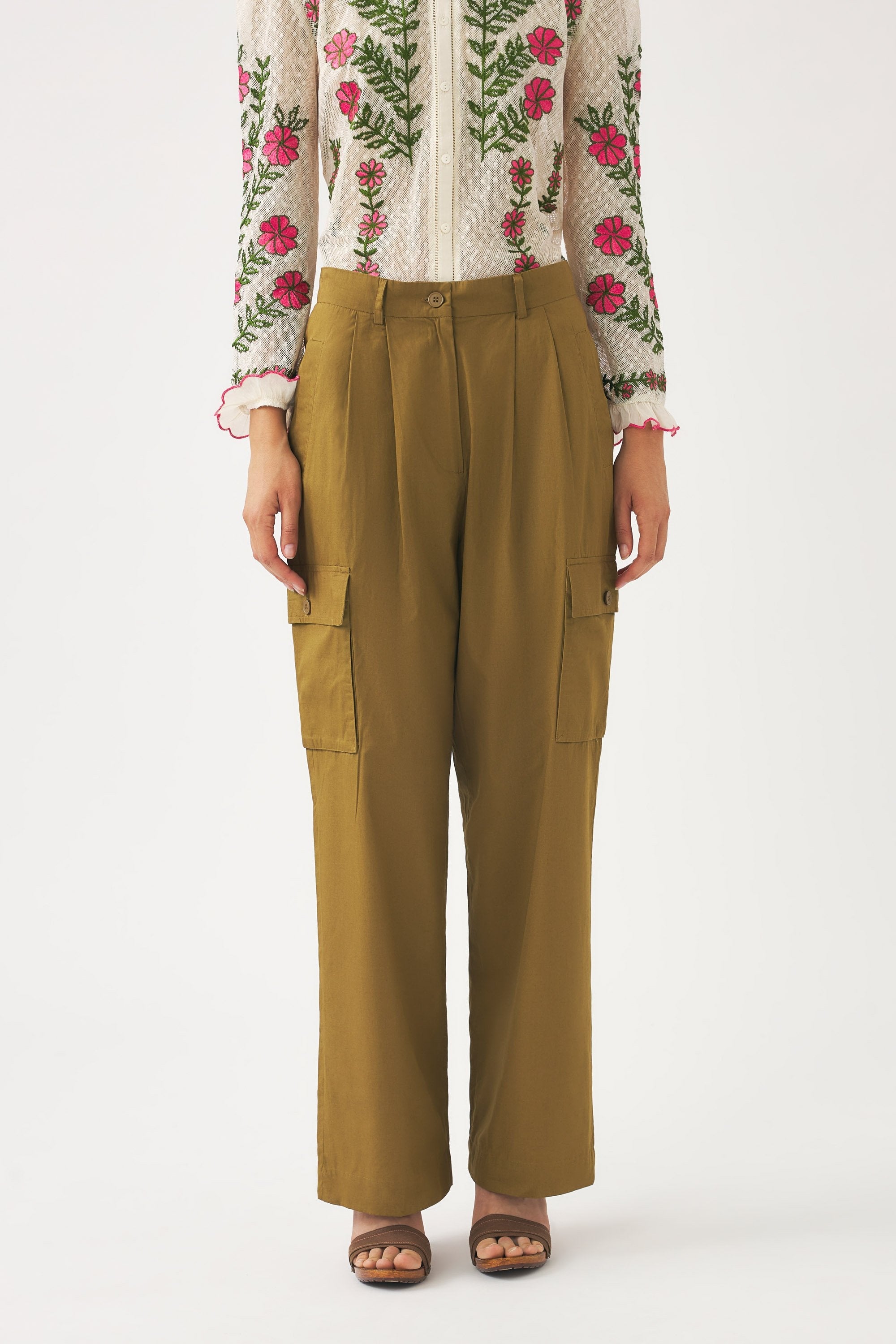 Pantalon Cargo Bottom - Kaki