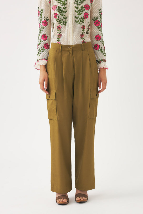 Pantalon Cargo Bottom - Kaki