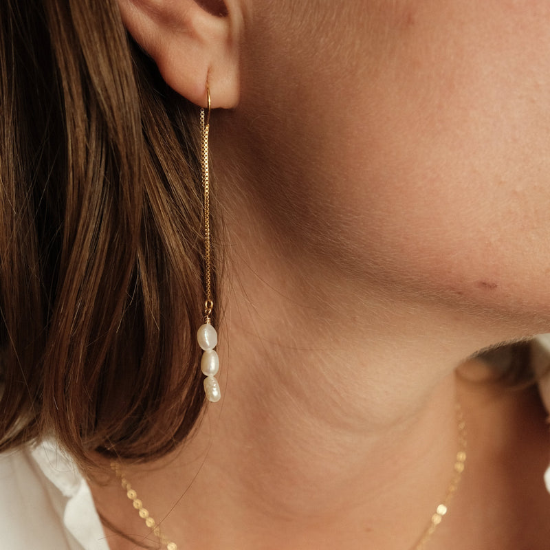 Boucle D'Oreille Nacre À L'Unité