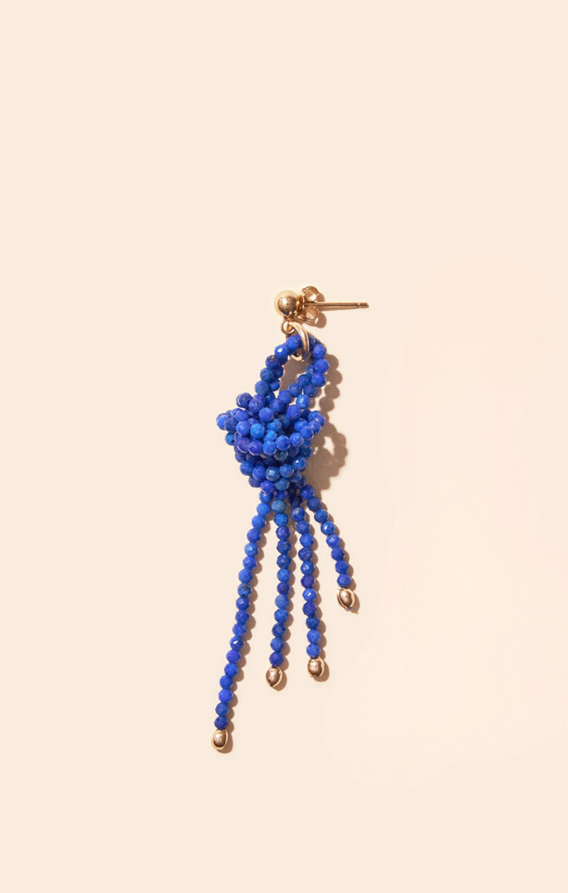Boucle D'Oreille La Mar Lapis Lazuli À L'Unité