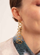 Joanna Laura Constantine - Asymmetrical Knot Earrings - Gold - Woman