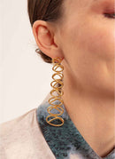 Joanna Laura Constantine - Boucles D'Oreilles Asymmetrical Knot - Yellow Gold - Femme